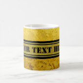 PURE GOLD pattern / gold leaf + your text Kaffeetasse (Mittel)