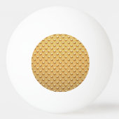 PURE GOLD pattern / goldene Perlen Tischtennisball (Vorderseite)
