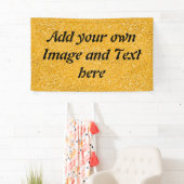 PURE GOLD Spritzer Pattern + Ihr Text / Foto Banner (Insitu)