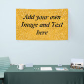 PURE GOLD Spritzer Pattern + Ihr Text / Foto Banner (Messeveranstaltung)