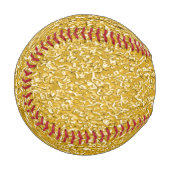 PURE GOLD Spritzer Pattern + Ihr Text / Foto Baseball (Vorderseite Links)
