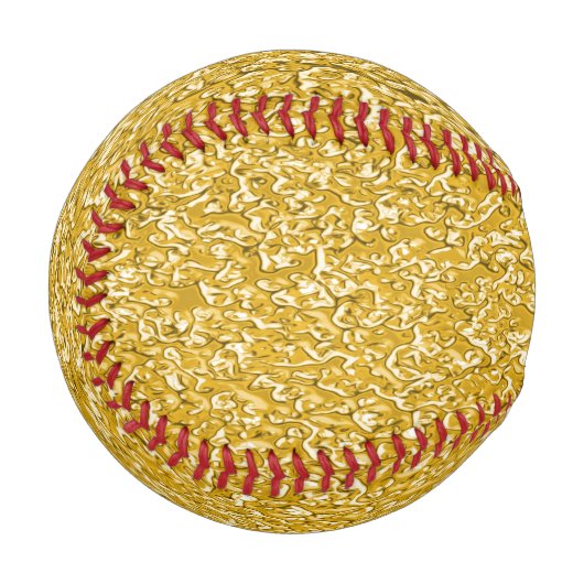 PURE GOLD Spritzer Pattern + Ihr Text / Foto Baseball (Vorderseite Links)