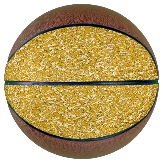 PURE GOLD Spritzer Pattern + Ihr Text / Foto Basketball (Vorderseite)