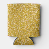 PURE GOLD Spritzer Pattern + Ihr Text / Foto Dosenkühler (Vorderseite)