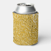 PURE GOLD Spritzer Pattern + Ihr Text / Foto Dosenkühler (Kanne Rückseite)