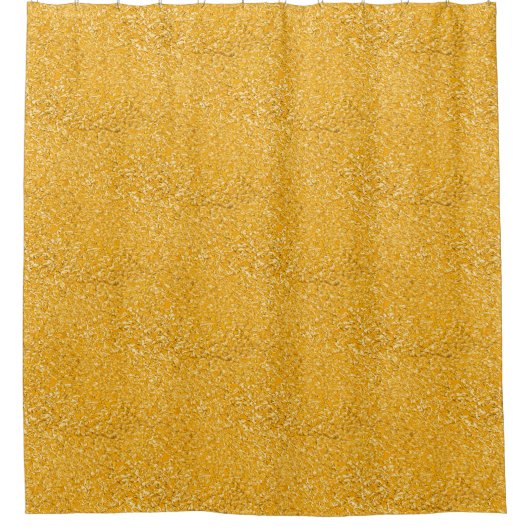 PURE GOLD Spritzer Pattern + Ihr Text / Foto Duschvorhang (Vorderseite)