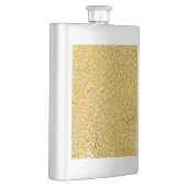 PURE GOLD Spritzer Pattern + Ihr Text / Foto Flachmann (Rechts)