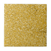 PURE GOLD Spritzer Pattern + Ihr Text / Foto Fliese (Vorderseite)