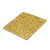 PURE GOLD Spritzer Pattern + Ihr Text / Foto Fliese (Seite)