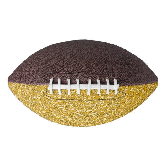 PURE GOLD Spritzer Pattern + Ihr Text / Foto Football (Vorderseite)