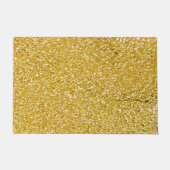 PURE GOLD Spritzer Pattern + Ihr Text / Foto Fußmatte (Vorderseite)