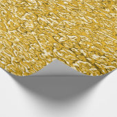 PURE GOLD Spritzer Pattern + Ihr Text / Foto Geschenkpapier (Ecke)