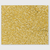 PURE GOLD Spritzer Pattern + Ihr Text / Foto Geschenkpapier (Flach)