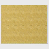 PURE GOLD Spritzer Pattern + Ihr Text / Foto Geschenkpapier (Flach)