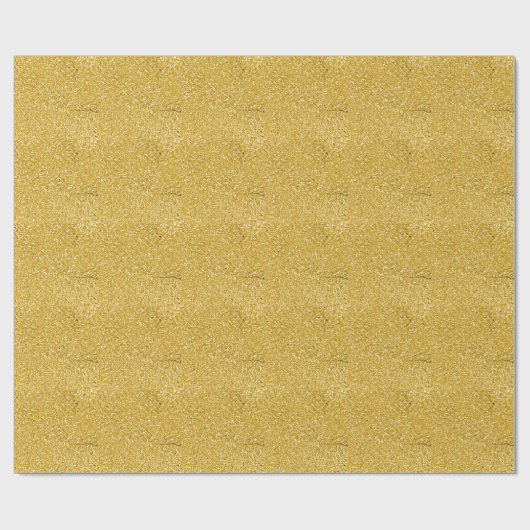 PURE GOLD Spritzer Pattern + Ihr Text / Foto Geschenkpapier (Flach)