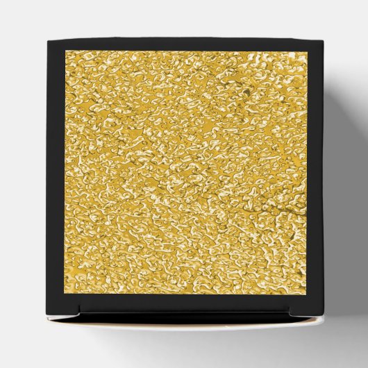 PURE GOLD Spritzer Pattern + Ihr Text / Foto Geschenkschachtel (Oben)