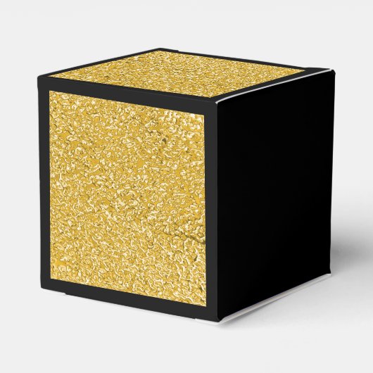 PURE GOLD Spritzer Pattern + Ihr Text / Foto Geschenkschachtel (Rückseite)