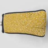 PURE GOLD Spritzer Pattern + Ihr Text / Foto Golf Headcover (Vorderseite)