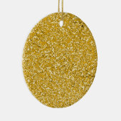 PURE GOLD Spritzer Pattern + Ihr Text / Foto Keramikornament (Rechts)