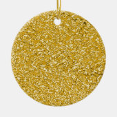 PURE GOLD Spritzer Pattern + Ihr Text / Foto Keramikornament (Vorne)