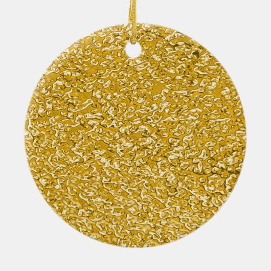 PURE GOLD Spritzer Pattern + Ihr Text / Foto Keramikornament (Hinten)