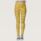 PURE GOLD Spritzer Pattern + Ihr Text / Foto Leggings (Vorderseite)