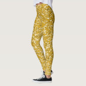 PURE GOLD Spritzer Pattern + Ihr Text / Foto Leggings (Links)