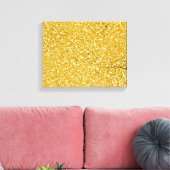 PURE GOLD Spritzer Pattern + Ihr Text / Foto Leinwanddruck (Insitu (Wohnzimmer))