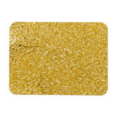 PURE GOLD Spritzer Pattern + Ihr Text / Foto Magnet (Horizontal)