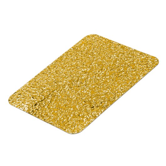 PURE GOLD Spritzer Pattern + Ihr Text / Foto Magnet (Linke Seite)