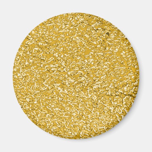 PURE GOLD Spritzer Pattern + Ihr Text / Foto Magnet (Vorne)