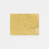 PURE GOLD Spritzer Pattern + Ihr Text / Foto Post-it Klebezettel (Vorderseite)