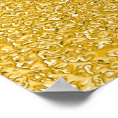 PURE GOLD Spritzer Pattern + Ihr Text / Foto Poster (Ecke)