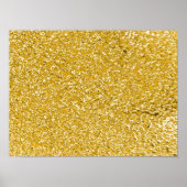 PURE GOLD Spritzer Pattern + Ihr Text / Foto Poster (Vorne)