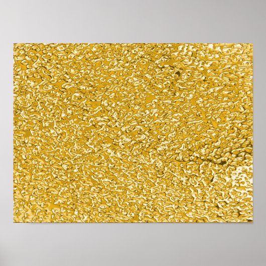 PURE GOLD Spritzer Pattern + Ihr Text / Foto Poster (Vorne)