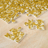 PURE GOLD Spritzer Pattern + Ihr Text / Foto Puzzle (Seite)
