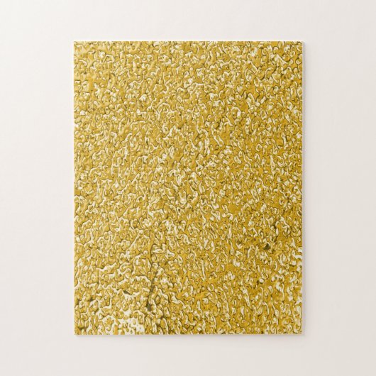 PURE GOLD Spritzer Pattern + Ihr Text / Foto Puzzle (Vertikal)
