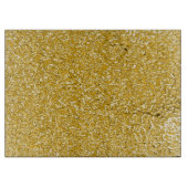 PURE GOLD Spritzer Pattern + Ihr Text / Foto Schneidebrett (Vorderseite)