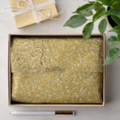 PURE GOLD Spritzer Pattern + Ihr Text / Foto Seidenpapier (Geschenk)