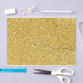PURE GOLD Spritzer Pattern + Ihr Text / Foto Seidenpapier (Handwerk)
