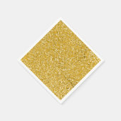 PURE GOLD Spritzer Pattern + Ihr Text / Foto Serviette (Ecke)