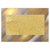 PURE GOLD Spritzer Pattern + Ihr Text / Foto Tischdecke (Vorderseite (Horizontal))