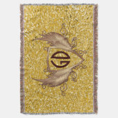 PURE GOLD Spritzer Pattern + Ihre Ideen Decke (Vorderseite Vertikal)