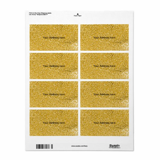 PURE GOLD Spritzer Pattern + Text (Vorne)