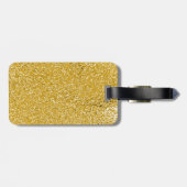 PURE GOLD Spritzer Pattern + Text Gepäckanhänger (Rückseite horizontal)