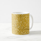 PURE GOLD Spritzer Pattern + Text Kaffeetasse (VorderseiteRechts)