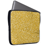 PURE GOLD Spritzer Pattern + Text Laptopschutzhülle (Vorne Rechts)