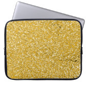 PURE GOLD Spritzer Pattern + Text Laptopschutzhülle (Vorderseite)