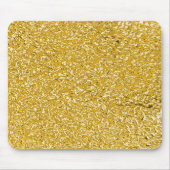 PURE GOLD Spritzer Pattern + Text Mousepad (Vorne)