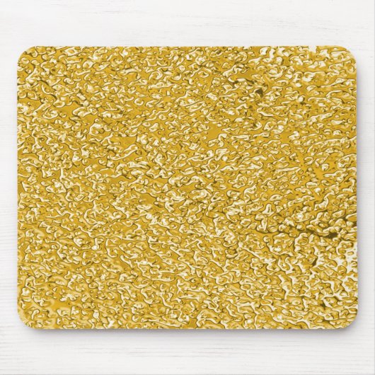 PURE GOLD Spritzer Pattern + Text Mousepad (Vorne)